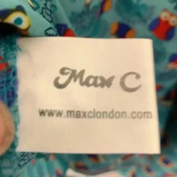 Max C cute summer dress in an owl pattern, adjustable straps, elastic waist band - Picture 6 of 7